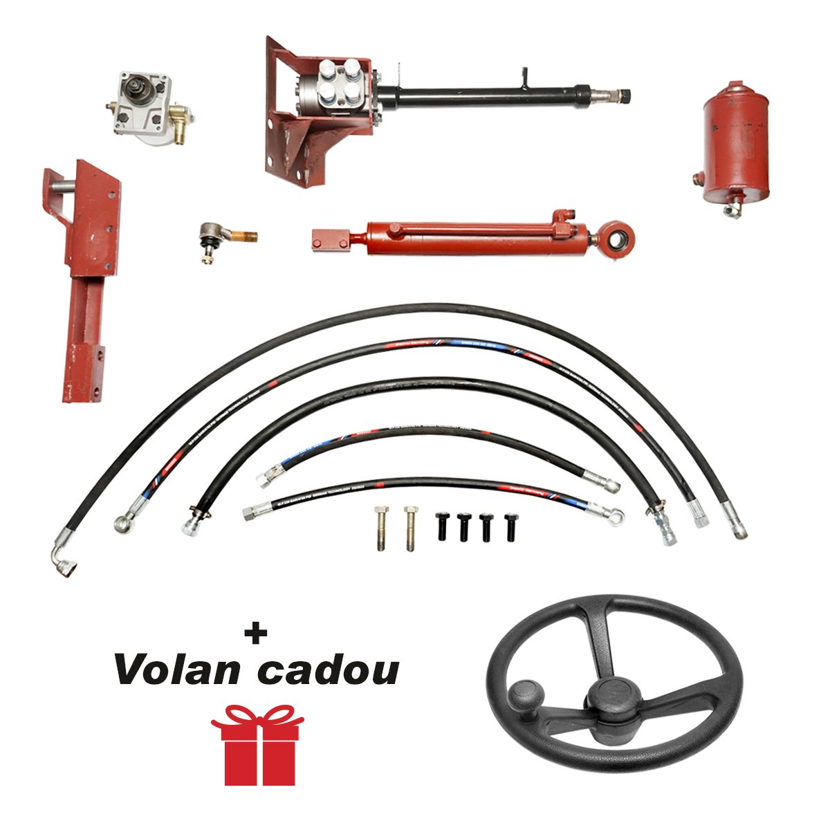 Kit complet servodirectie cu pompa danfos si cilindru hidraulic pentru U-445 cu motor in 4 cilindri